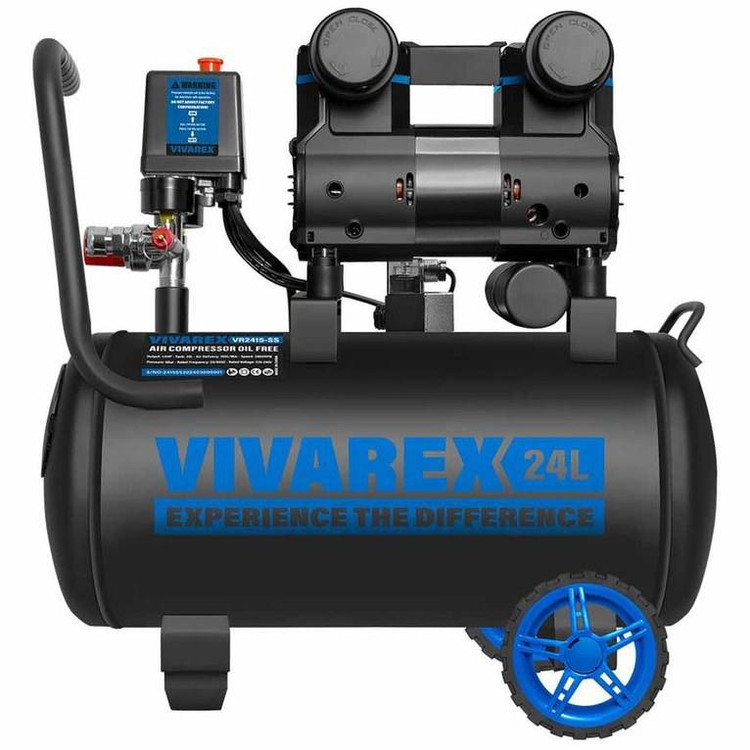 کمپرسور باد متور توربو ۲۴ لیتری بی صدا ویوارکس مدل VR2415-SS